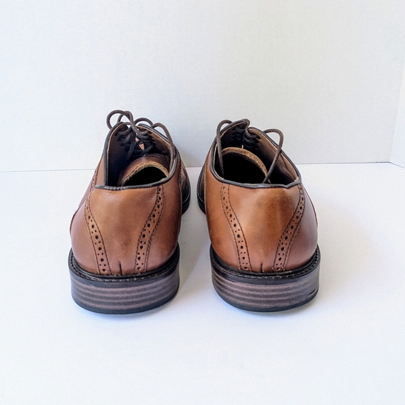 Johnson & Murphy Men's Light Brown Round Toe Lace Up Oxfords Size 12 M - Picture 5 of 10